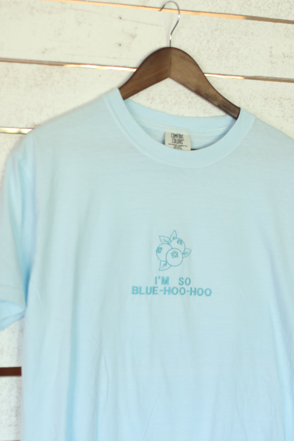 "I'm so Blue-hoo-hoo" Comfort Colors T-Shirt | Chambray