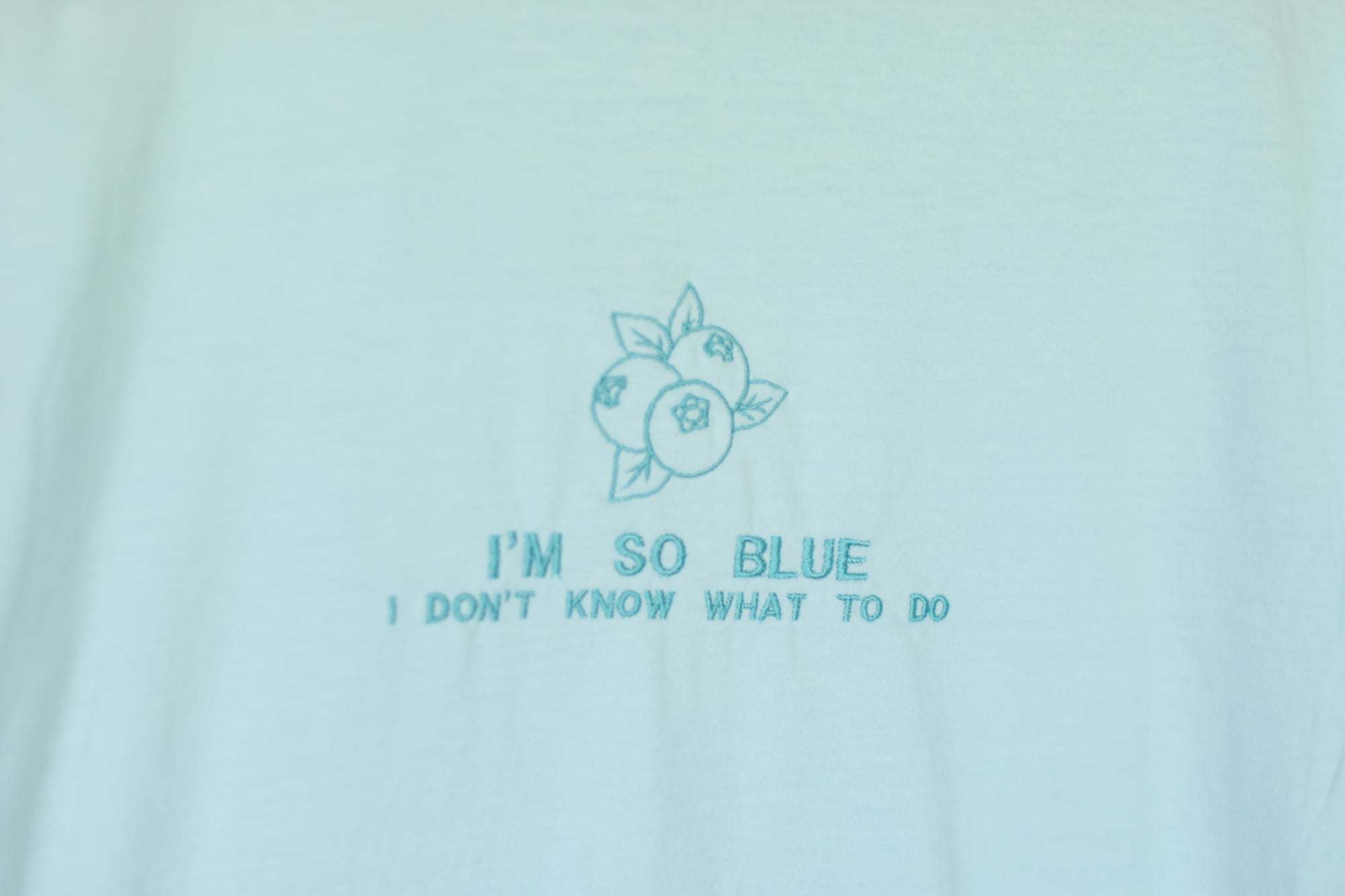 "I'm so Blue I don't know what to do" Comfort Colors T-Shirt | Chambray