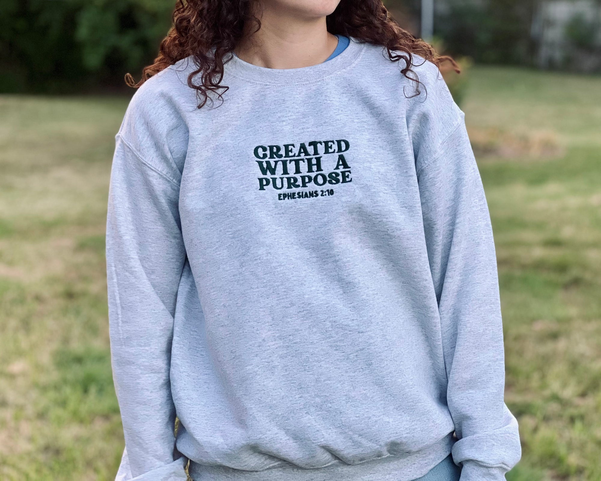 "Created with a Purpose" Crewneck Sweatshirt