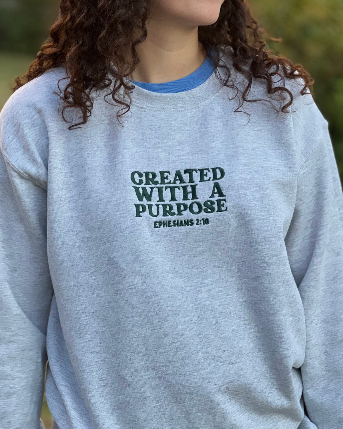 "Created with a Purpose" Crewneck Sweatshirt