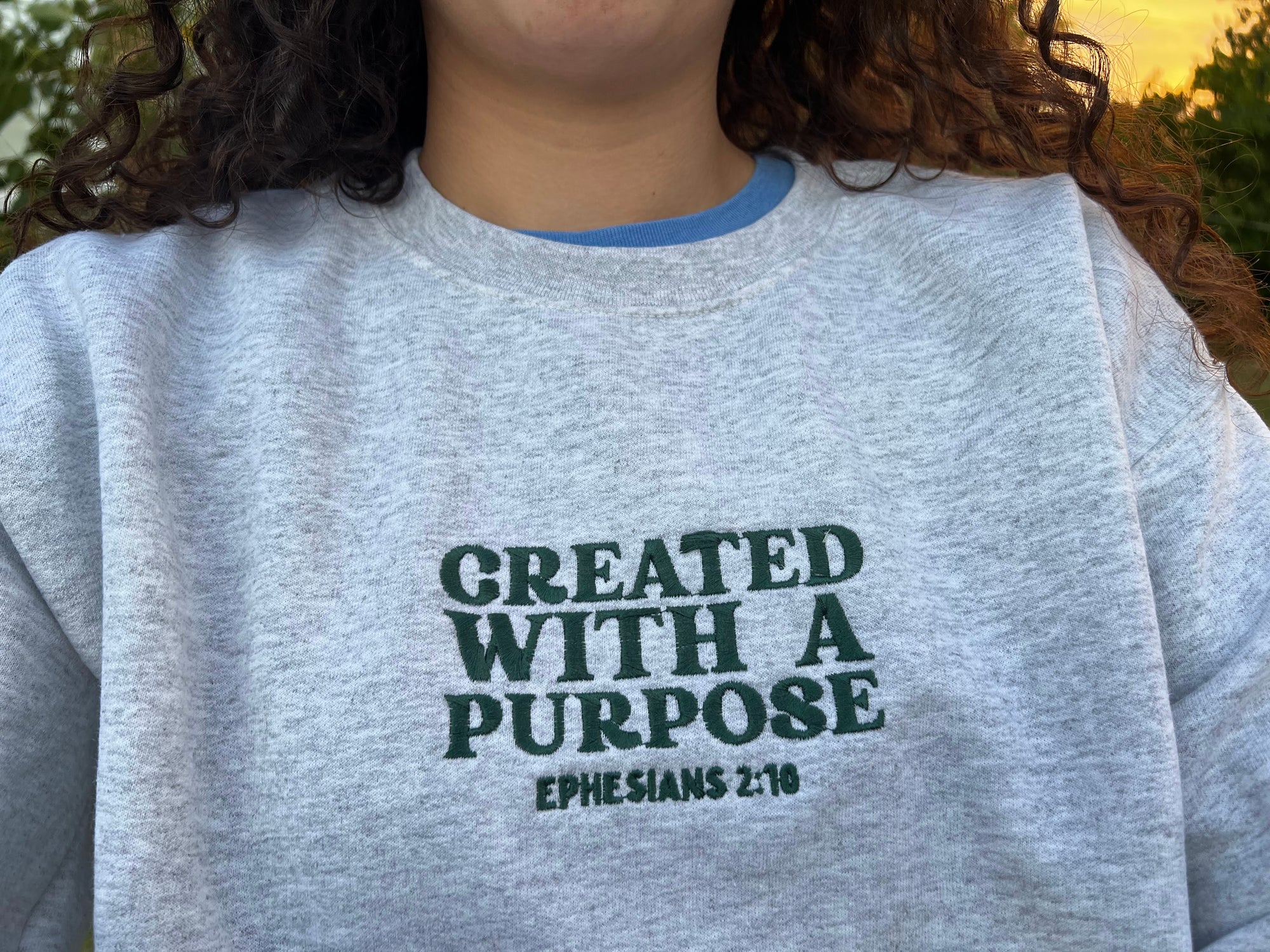 "Created with a Purpose" Crewneck Sweatshirt