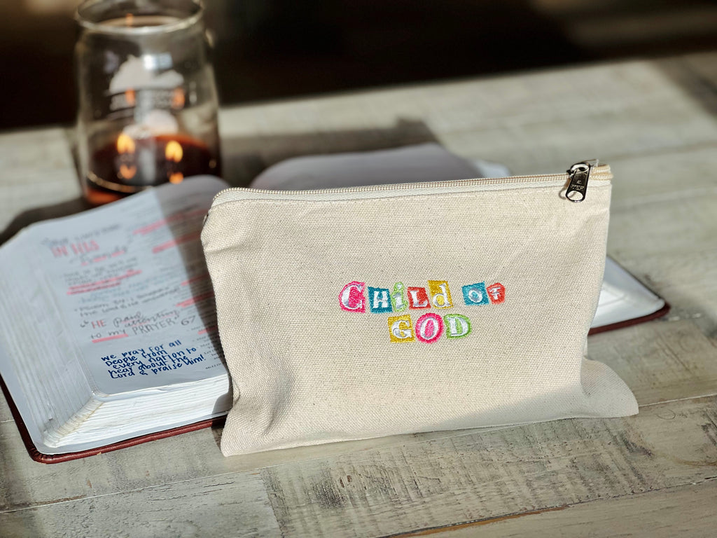 Child of God Zippered Canvas Pouch