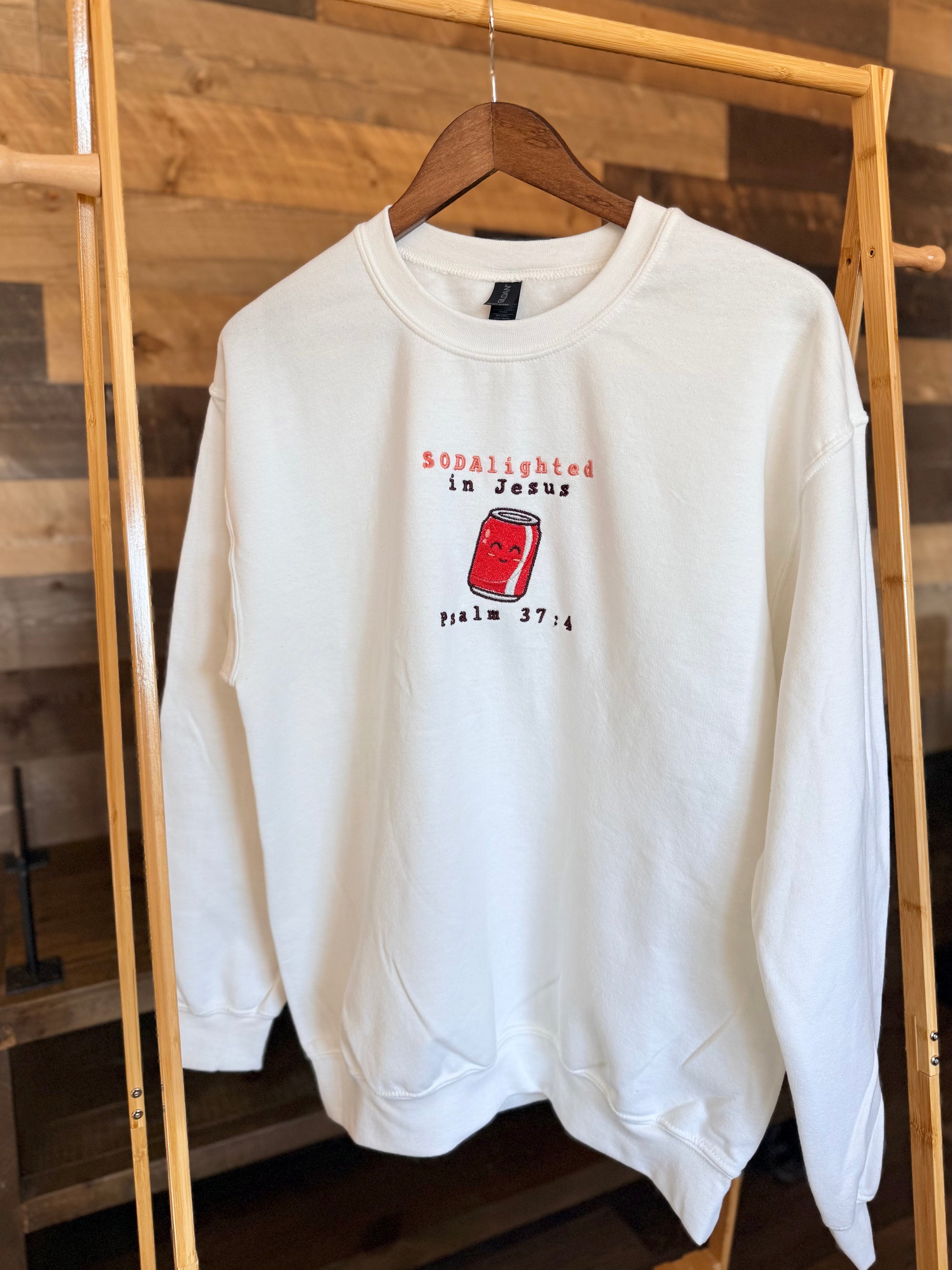 "SODAlighted in Jesus" Crewneck Sweatshirt
