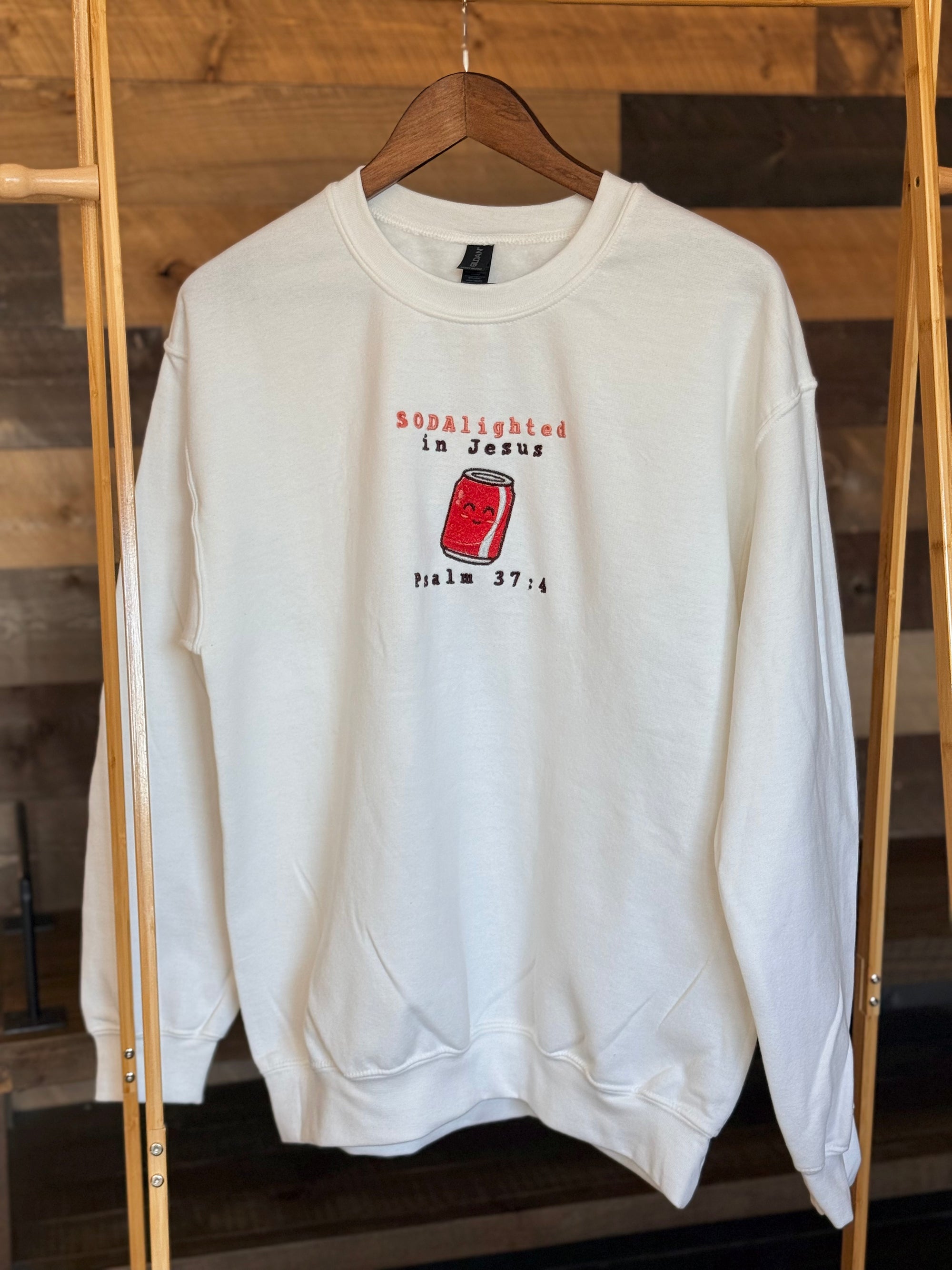 "SODAlighted in Jesus" Crewneck Sweatshirt