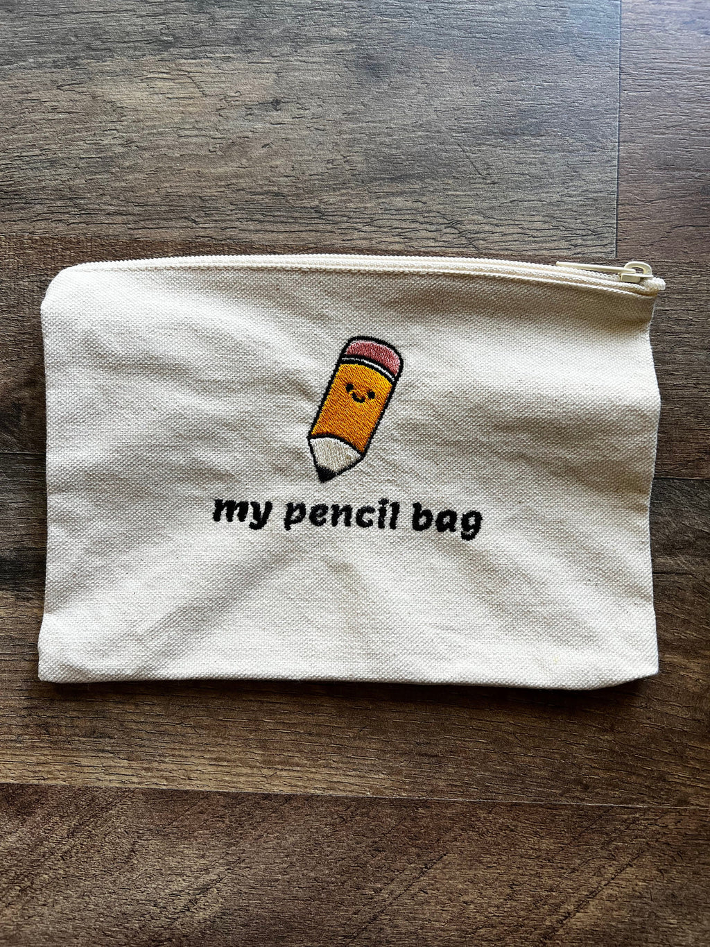 Pencil Canvas Zipper Pouch