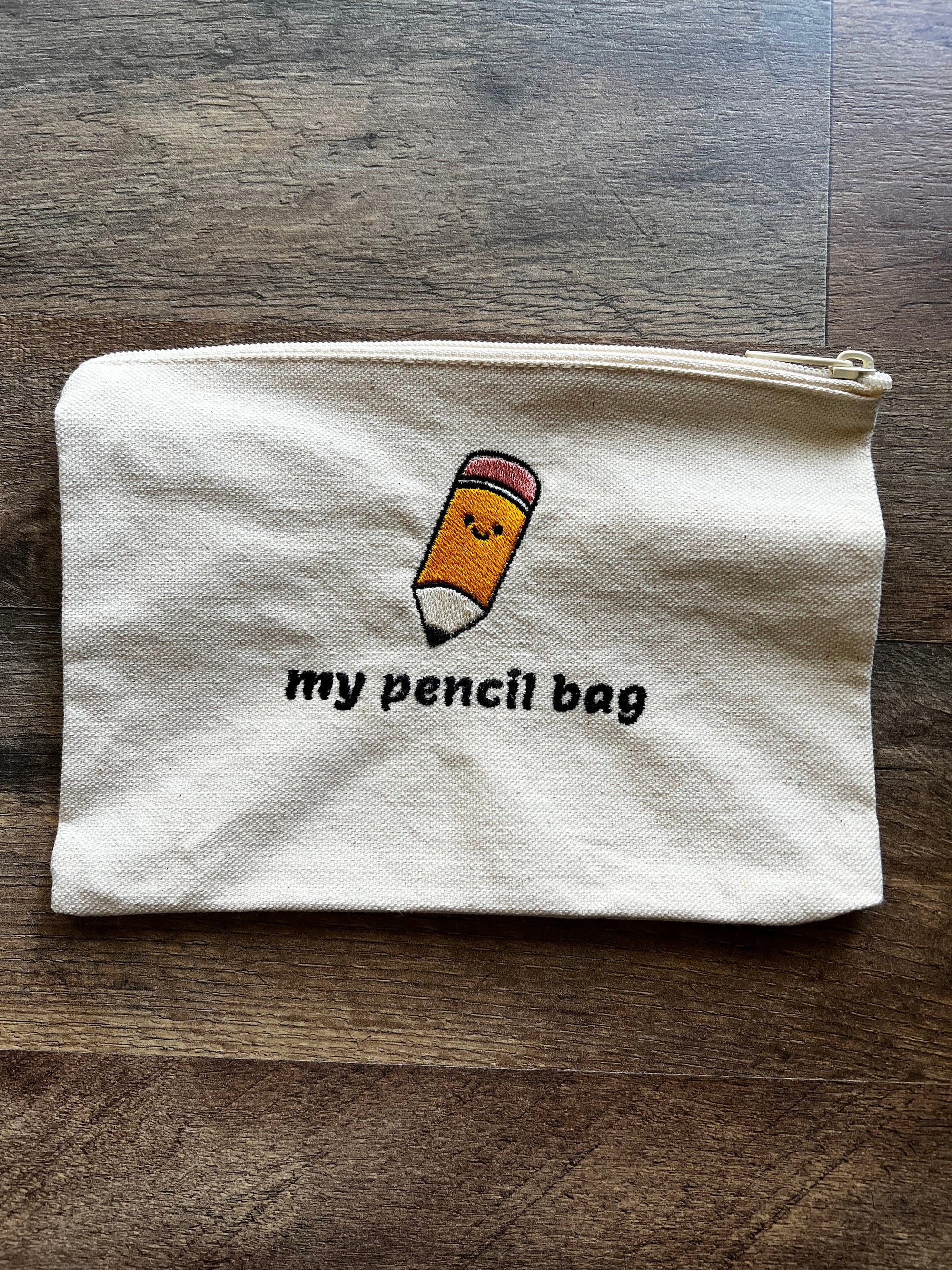 Pencil Canvas Zipper Pouch