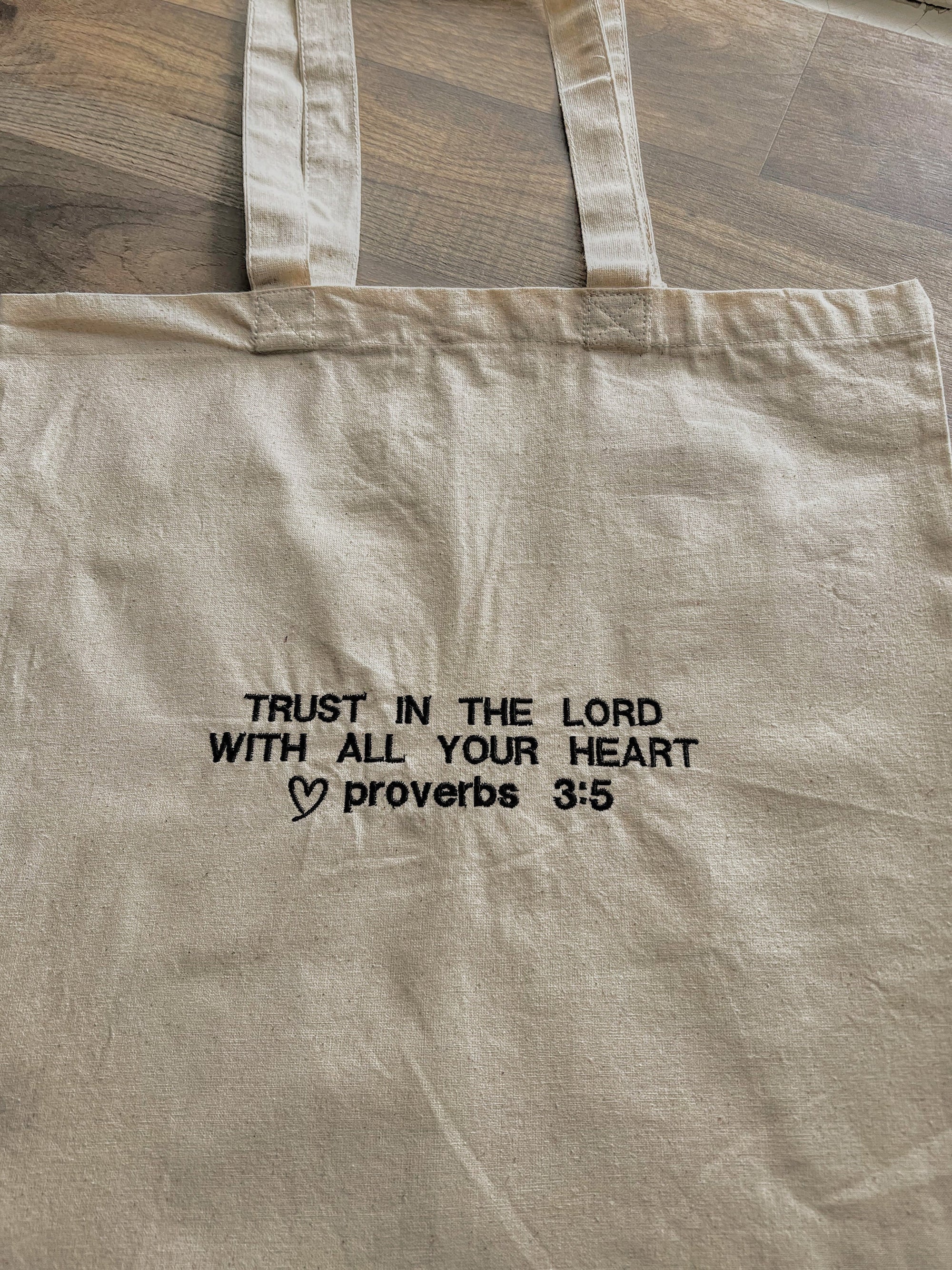 Proverbs 3:5 Tote Bag