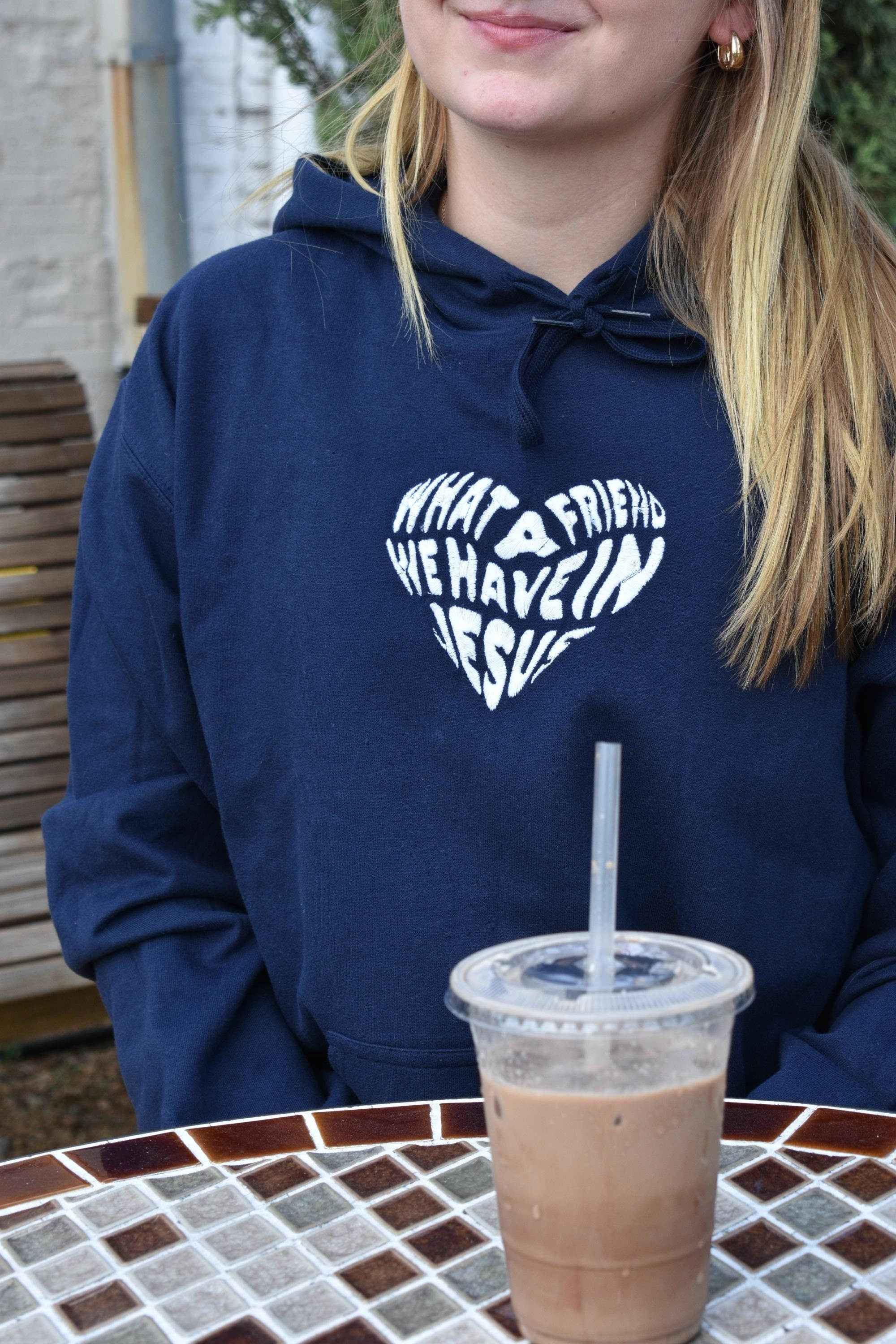 Christian Hoodie | Embroidered Jesus Hoodie | Aesthetic Worship Song Sweatshirt | Faith-Based Apparel Jesus Clothes Christian Gift for Women