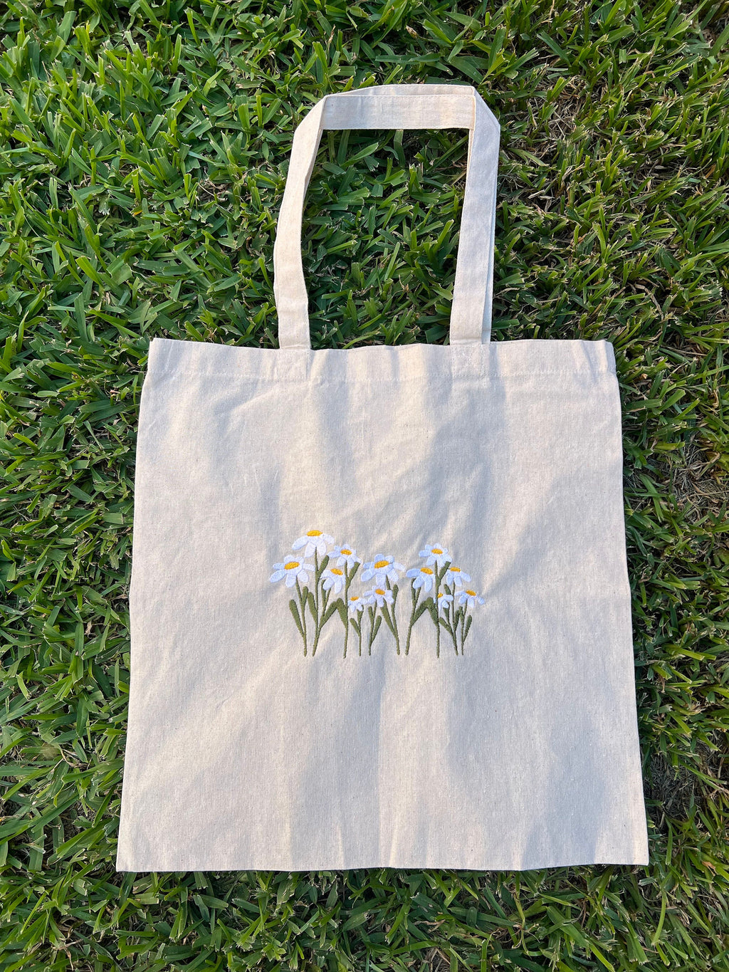 Daisies Canvas Tote Bag