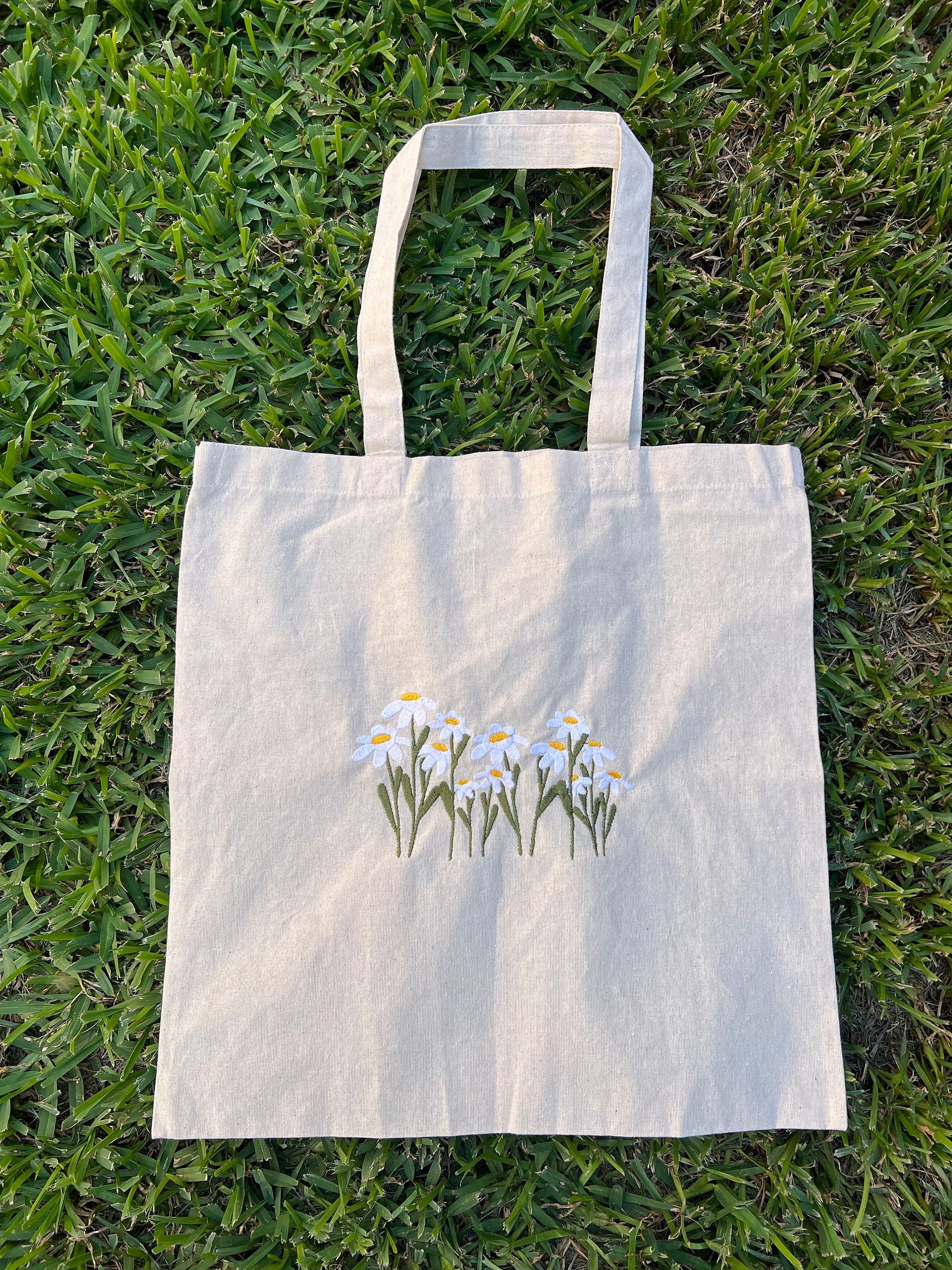 Daisies Canvas Tote Bag