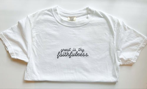 "Great is Thy Faithfulness" Comfort Colors T-Shirt