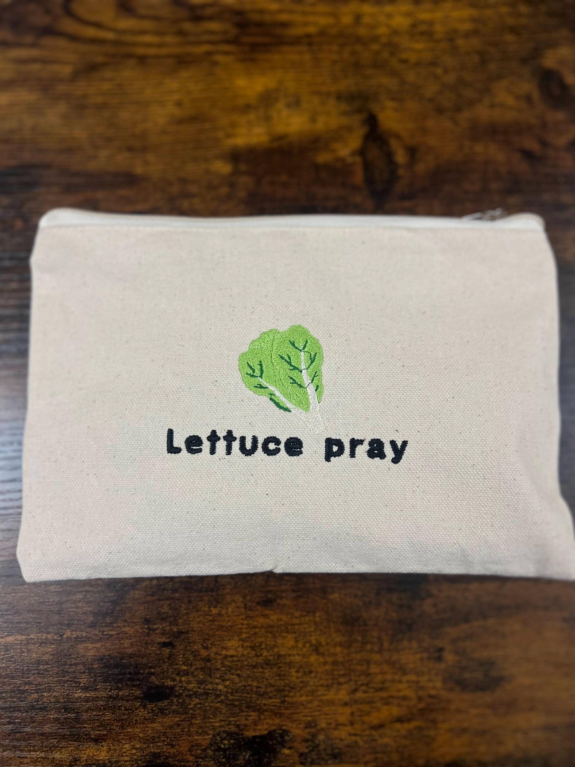 “Lettuce Pray” Bible Study Zipper Pouch