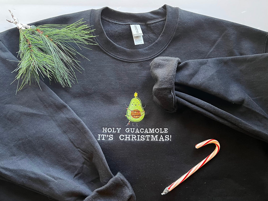 "Holy Guacamole, It's Christmas" Crewneck Sweatshirt