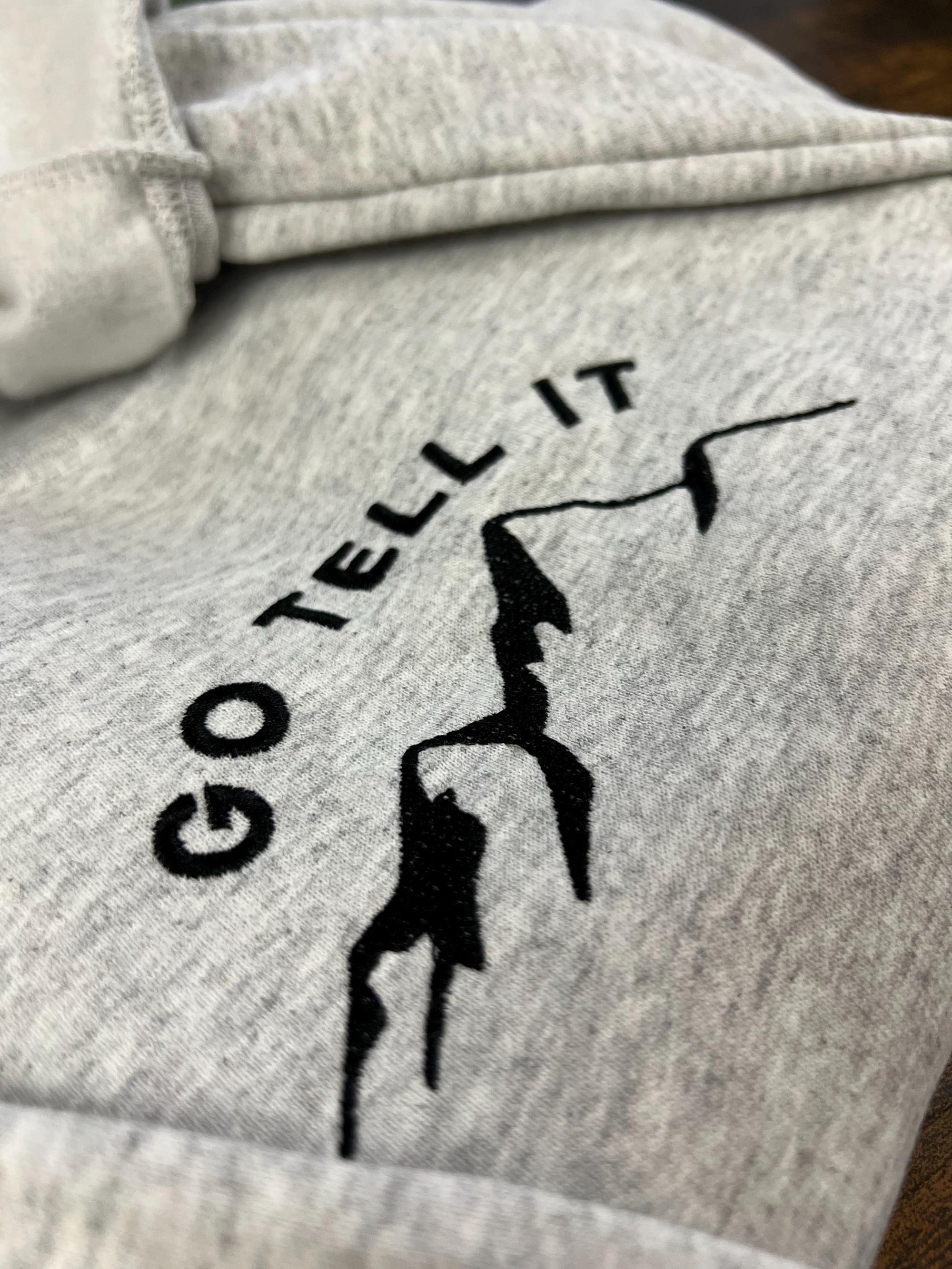 Go Tell It on the Mountain Crewneck Sweatshirt – Ash Gray